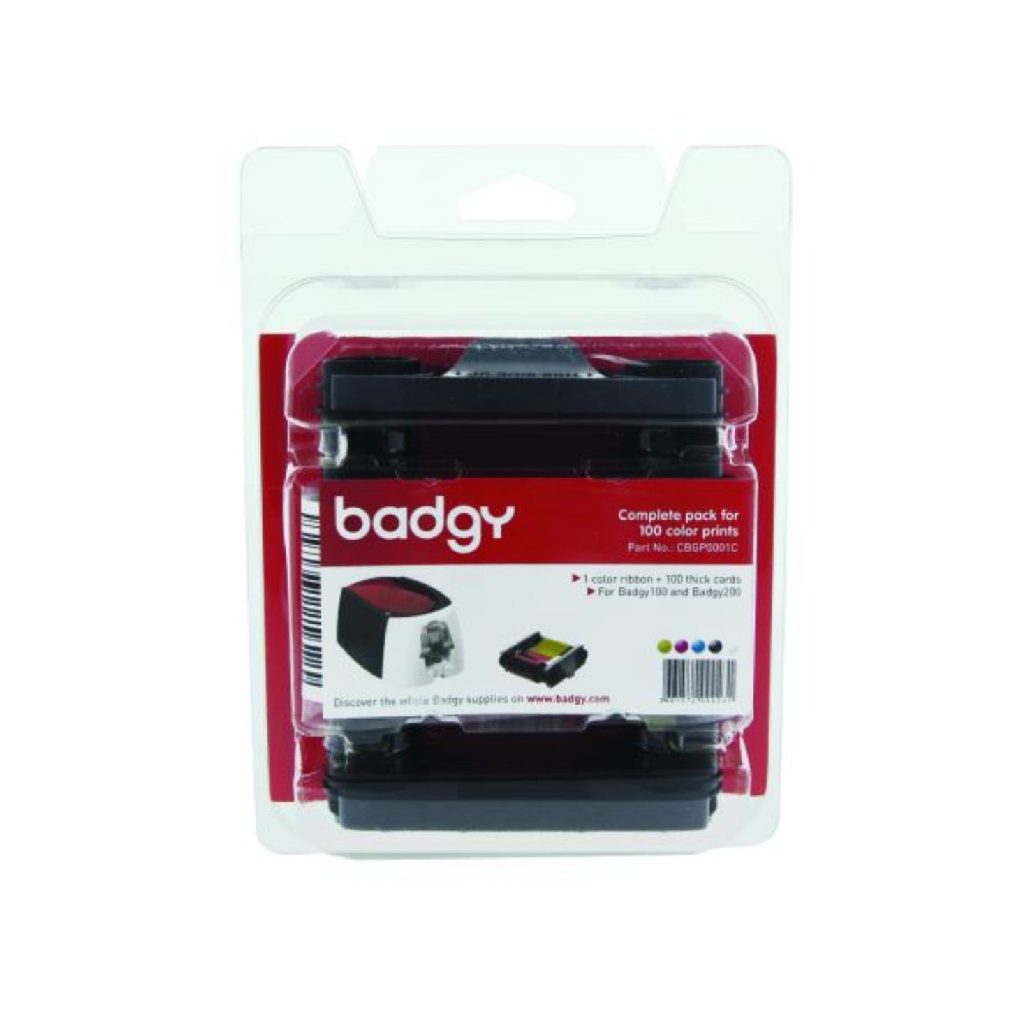 Evolis Badgy CBGP0001C Consumable Pack - The Card Printing People