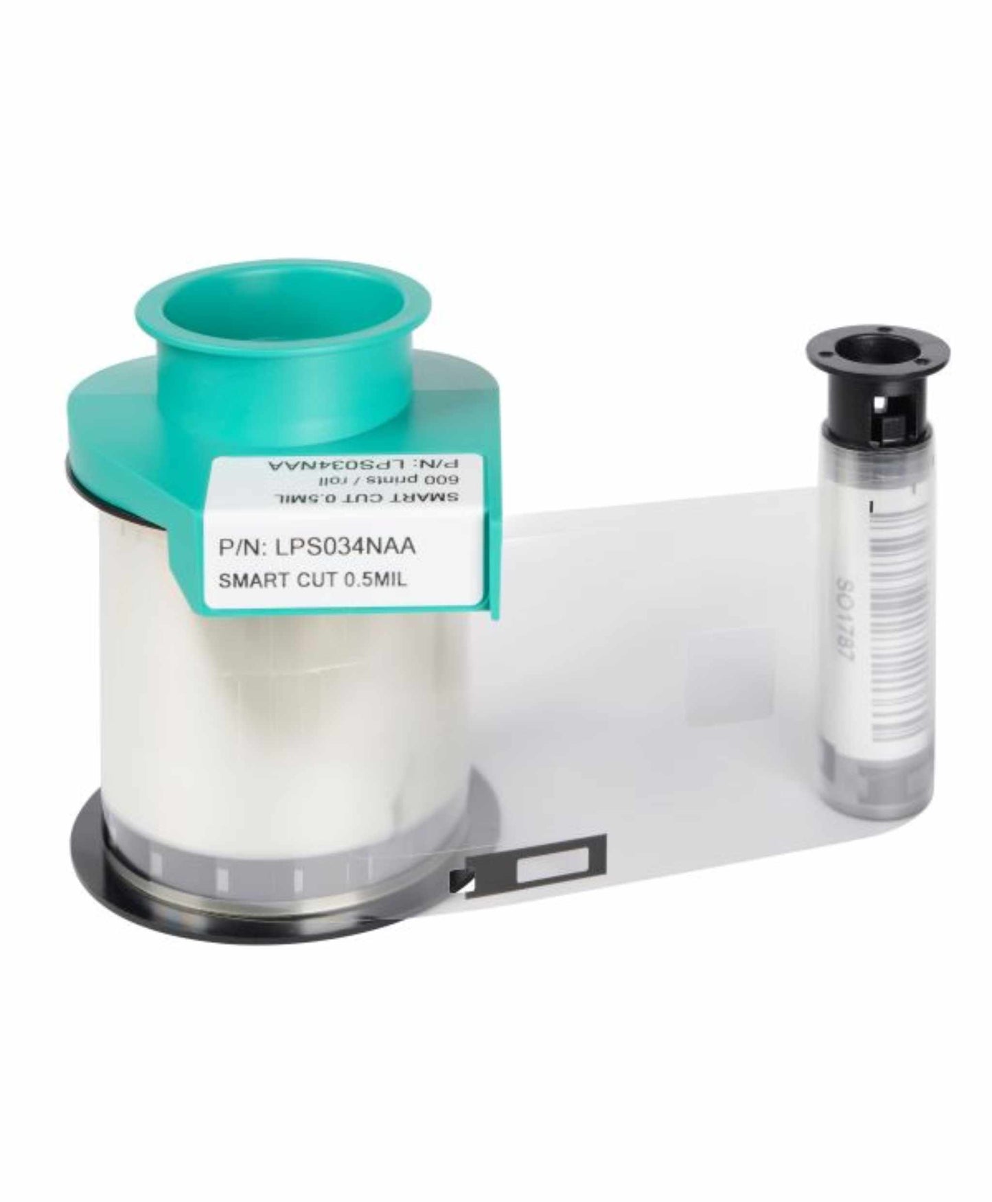 Evolis LPS034NAA 0.5mil Clear Smart Cut Patch Ribbon (600 prints) - The Card Printing People