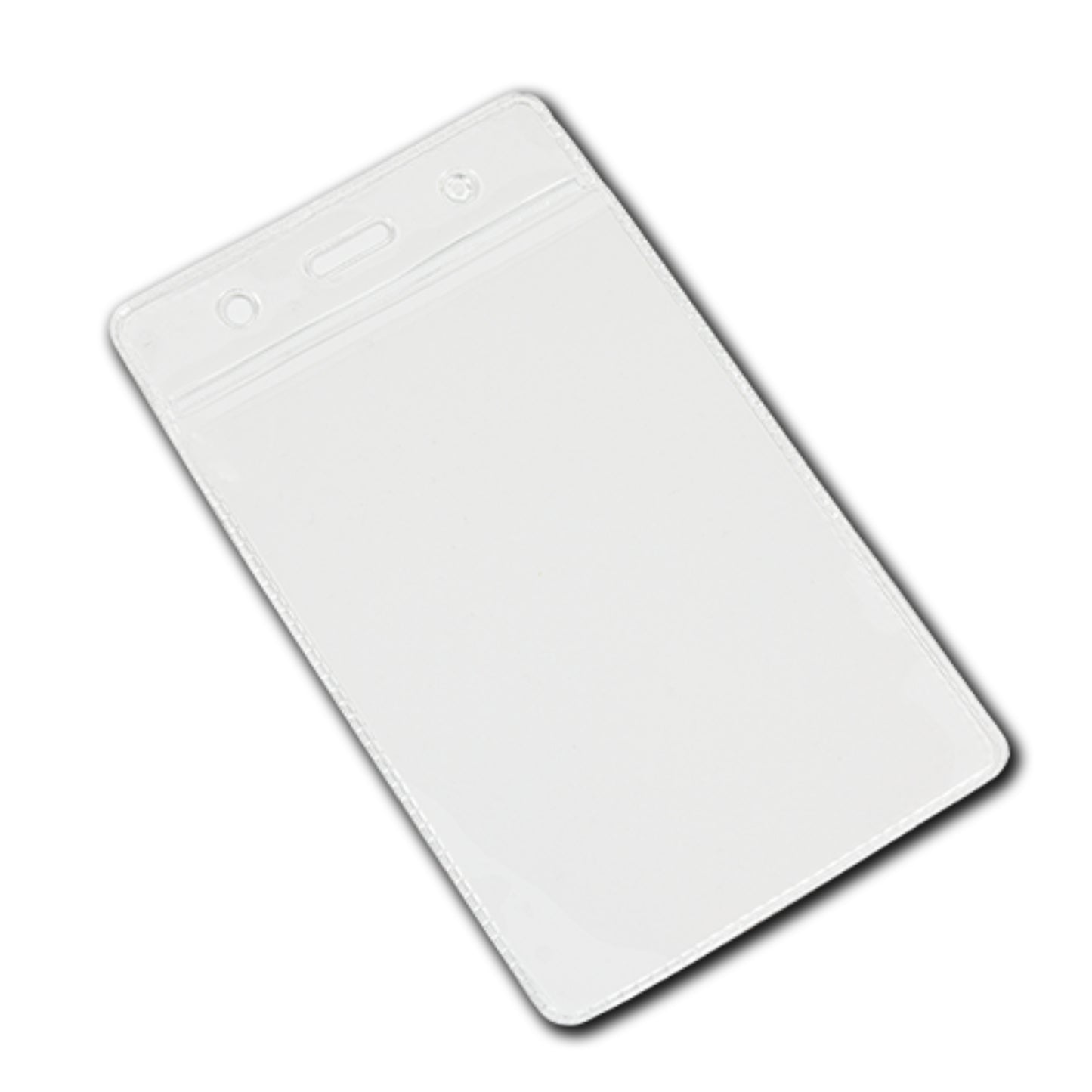 CLEAR top - Vinyl Portrait ID Card Holder - The Card Printing People