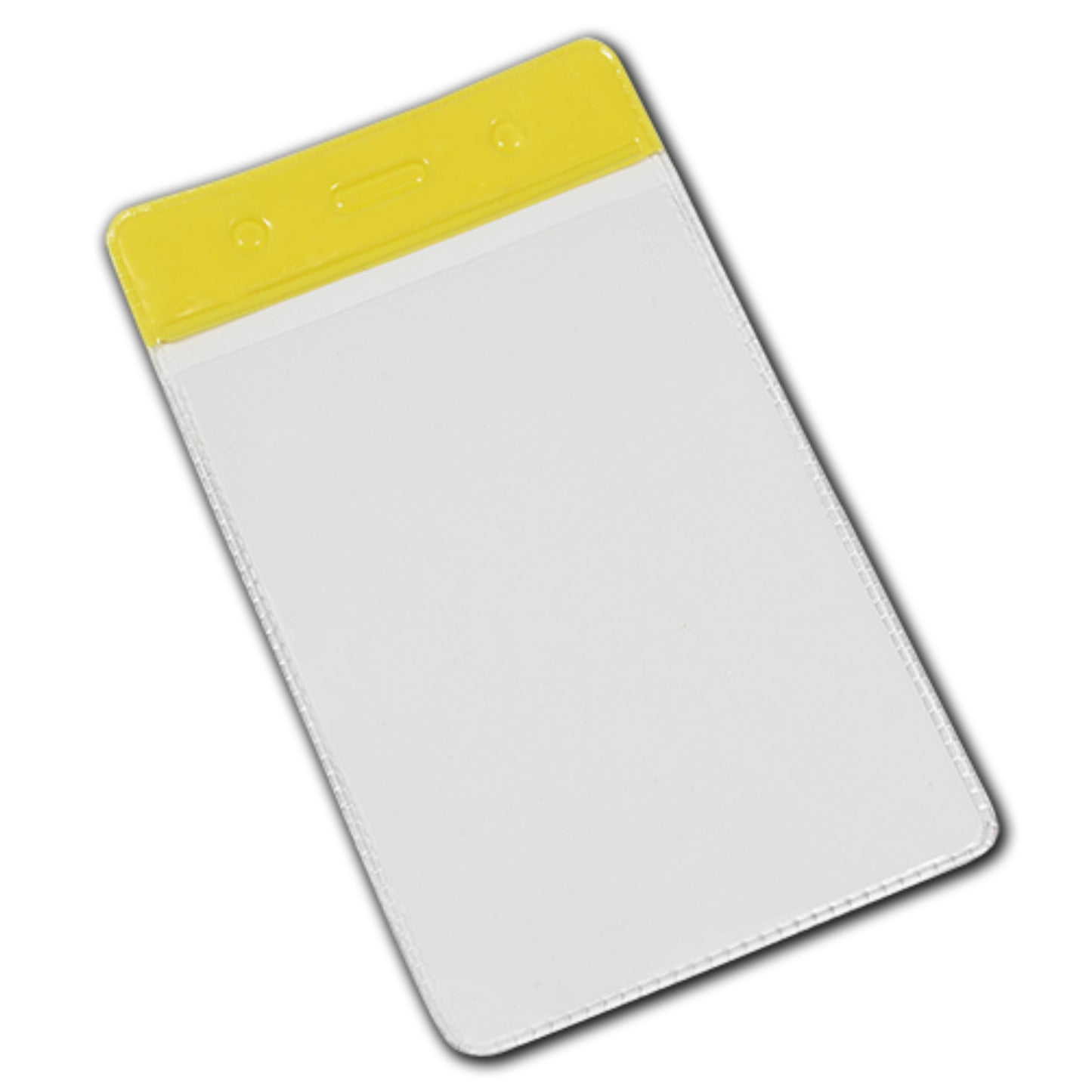 YELLOW top - Vinyl Portrait ID Card Holder - The Card Printing People