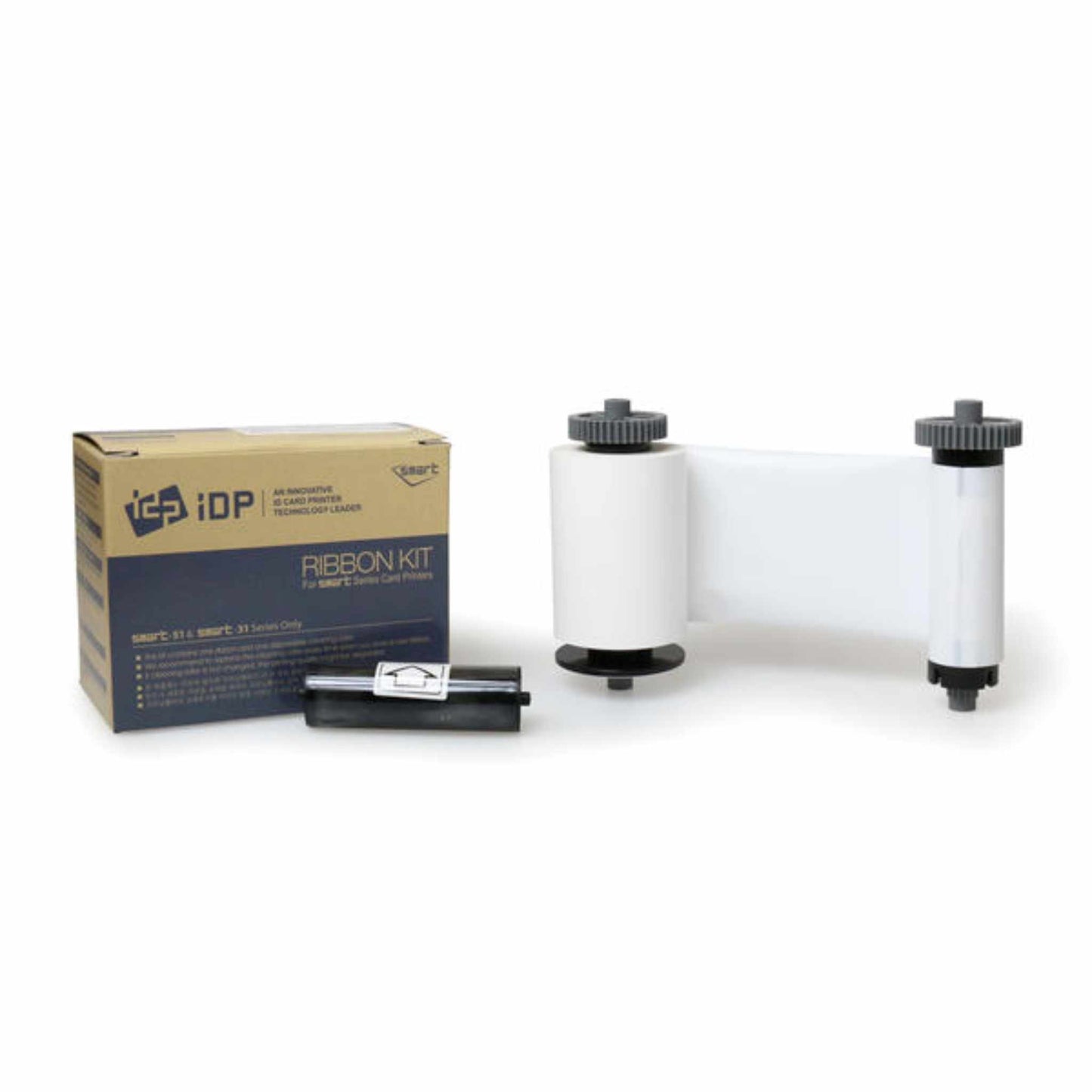 Smart 51 & 31 Monochrome White Ribbon with Cleaning Roller 659370 (1200 prints) - The Card Printing People