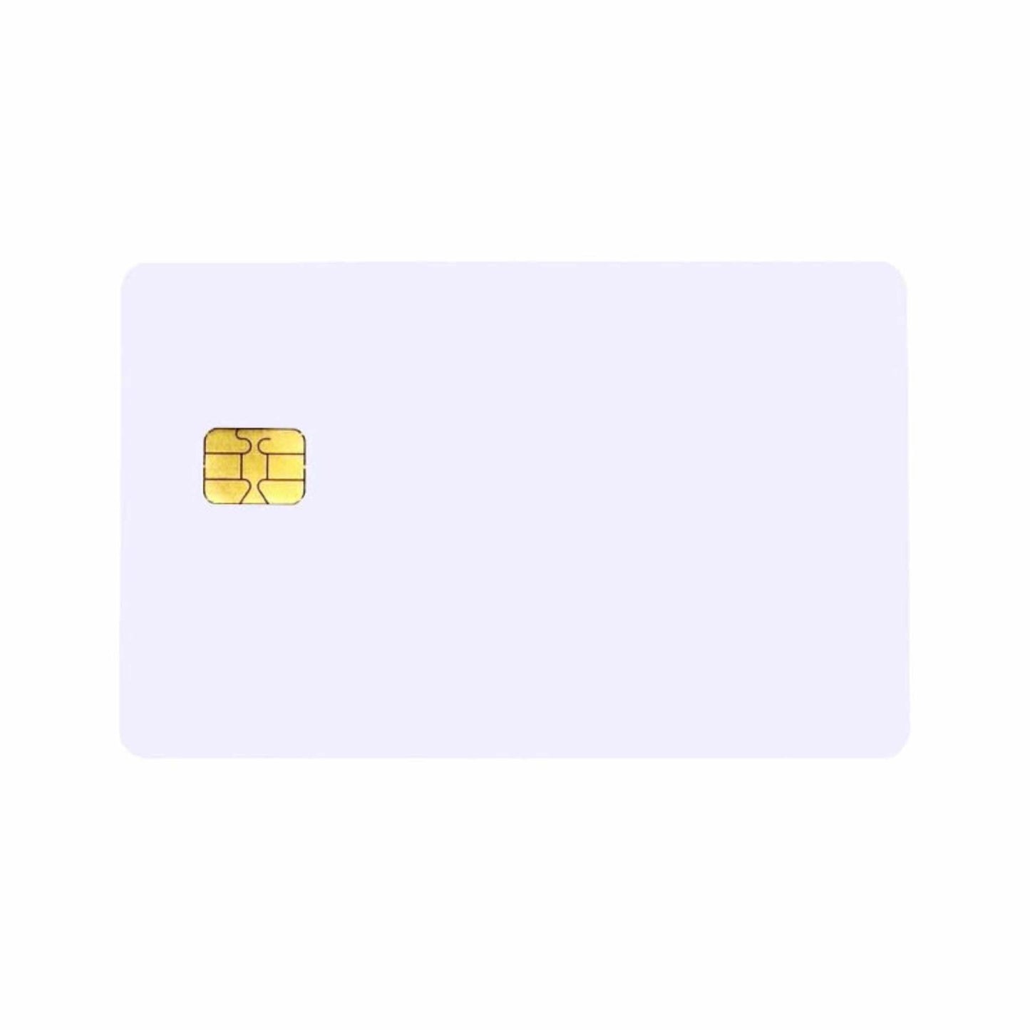 Blank White FM 5542 Contact Chip Cards - Pack of 100 - The Card Printing People