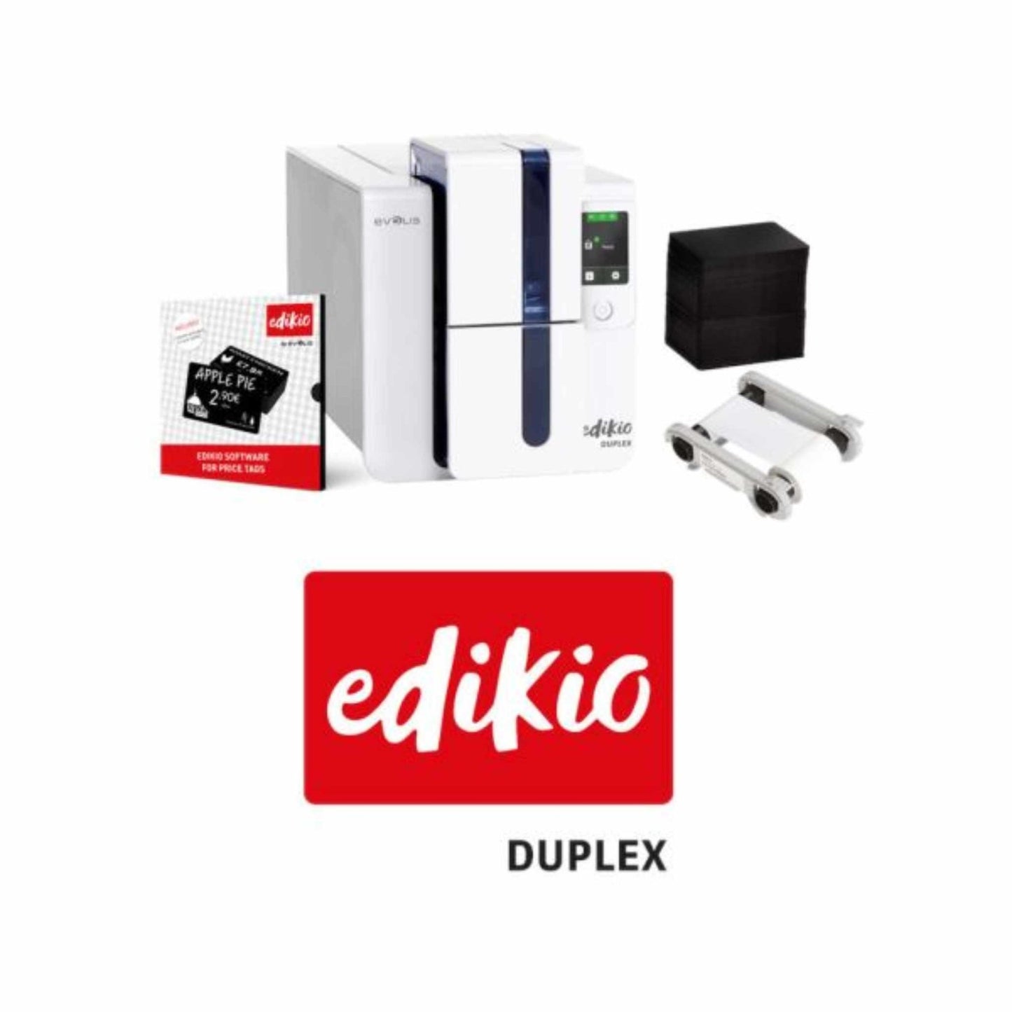 Evolis Edikio Duplex Price Tag Printer Bundle - The Card Printing People