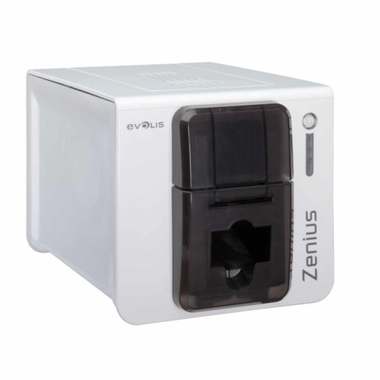 Evolis Zenius Classic Grey Brown ID Card Printer - The Card Printing People
