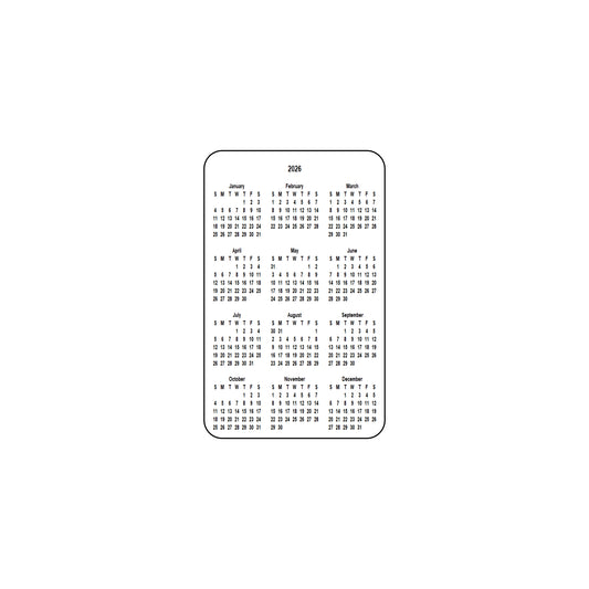 2026 Calendar - Single Sided Print - Portrait Format - The Card Printing People