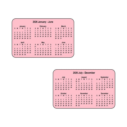 2026 Calendar - Double Sided Print (6 months each side) - Landscape Format - The Card Printing People