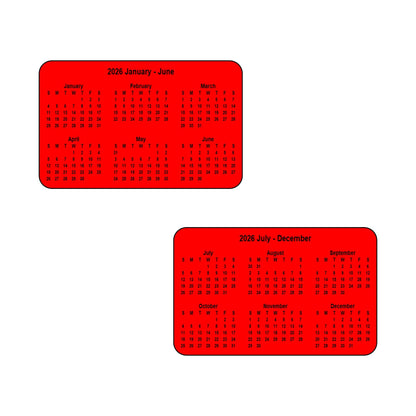2026 Calendar - Double Sided Print (6 months each side) - Landscape Format - The Card Printing People