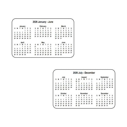 2026 Calendar - Double Sided Print (6 months each side) - Landscape Format - The Card Printing People