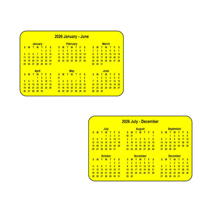 2026 Calendar - Double Sided Print (6 months each side) - Landscape Format - The Card Printing People