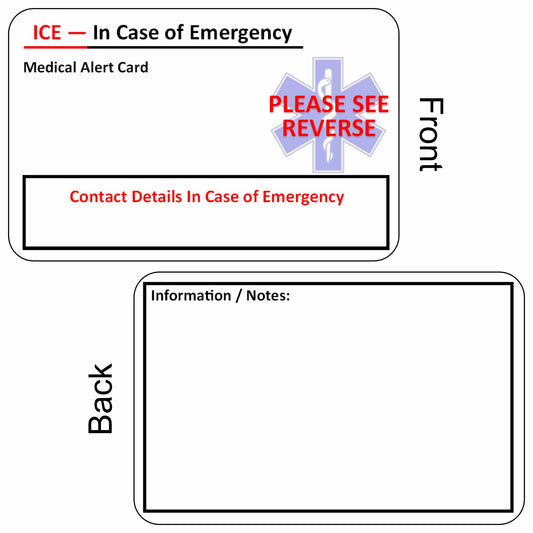 ICE Card (Design 2) - The Card Printing People