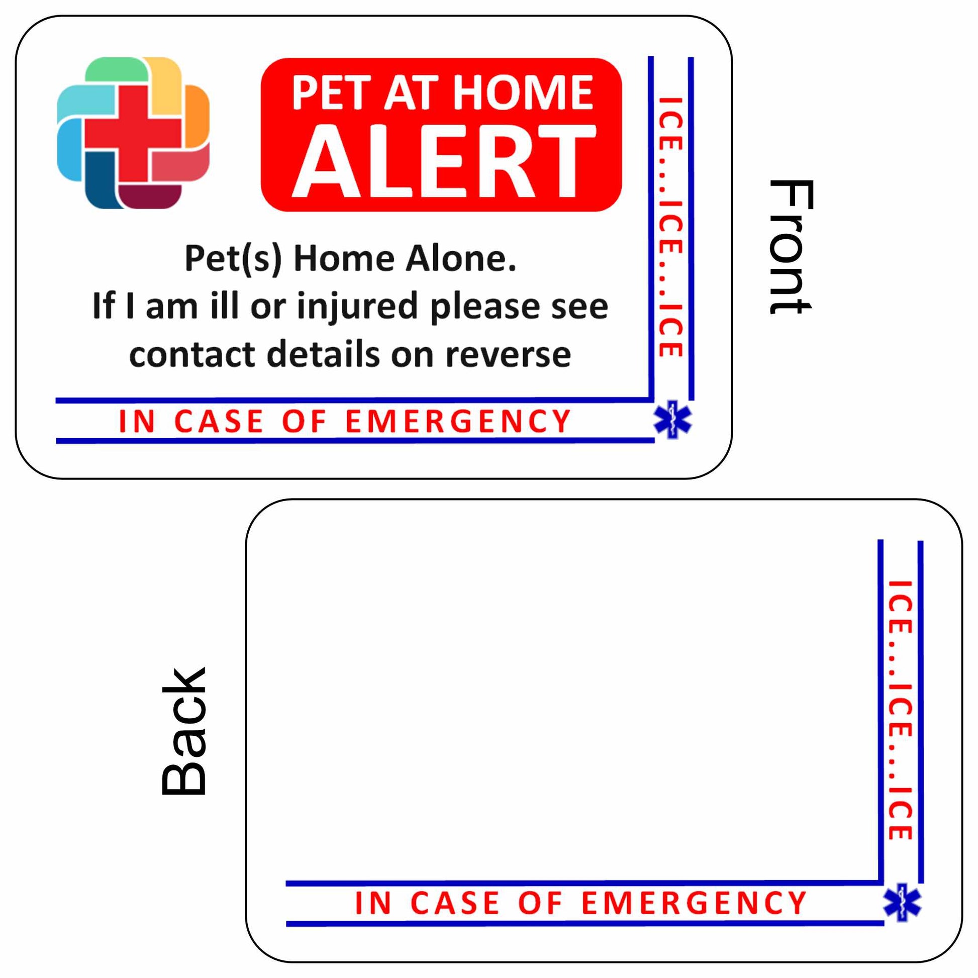 Pet ICE Card - The Card Printing People