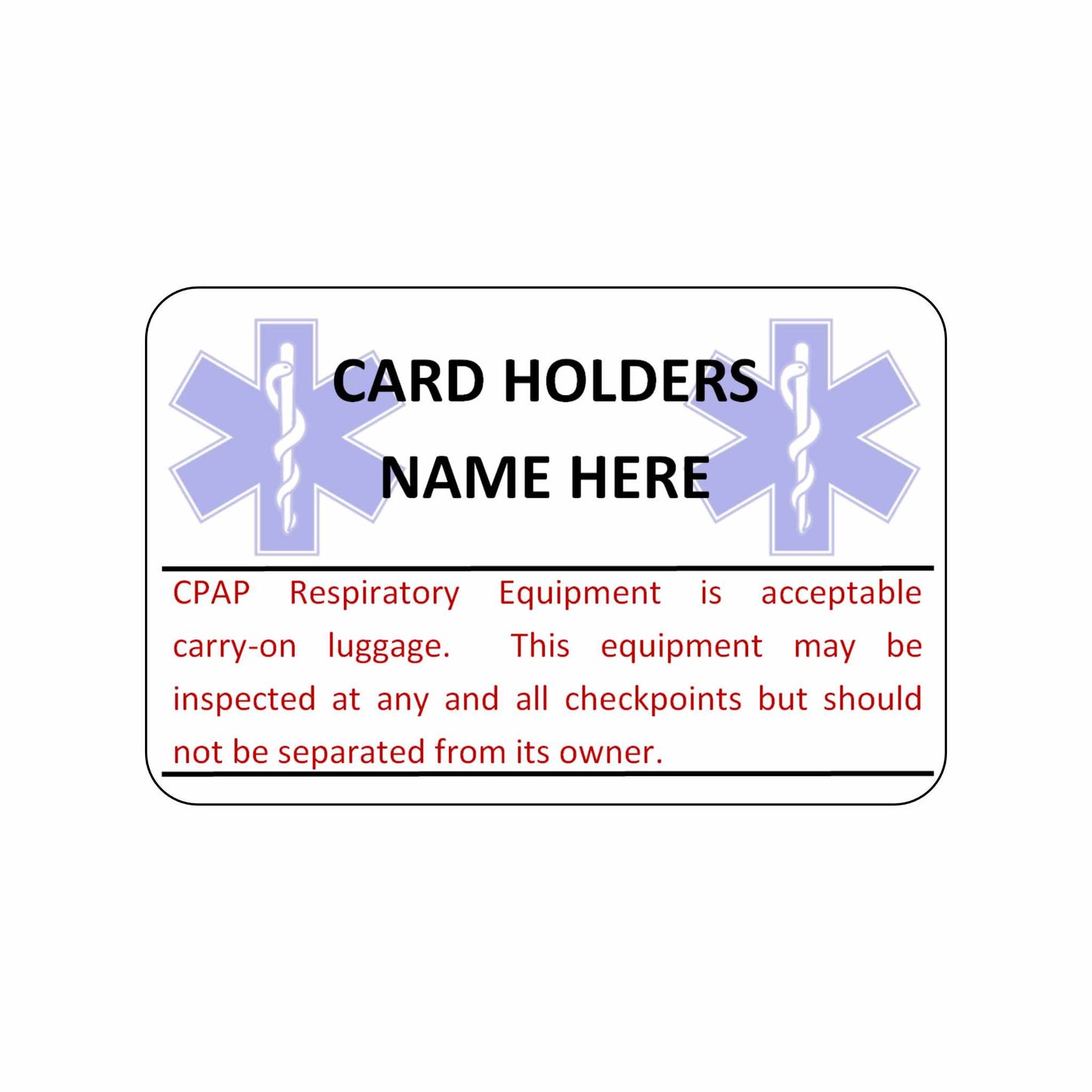 CPAP Card - The Card Printing People