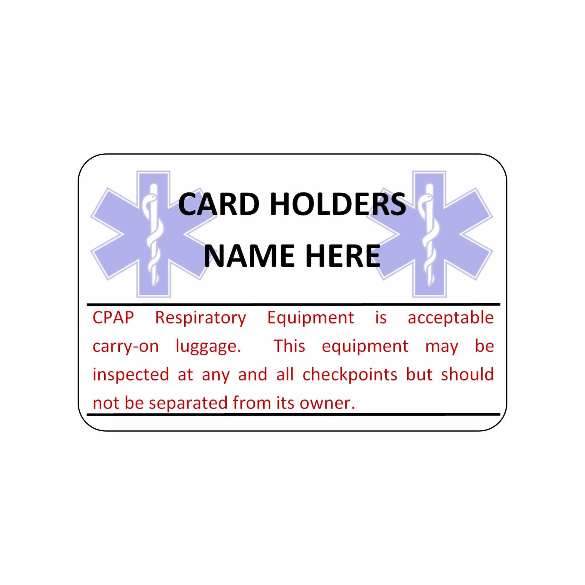CPAP Card - The Card Printing People