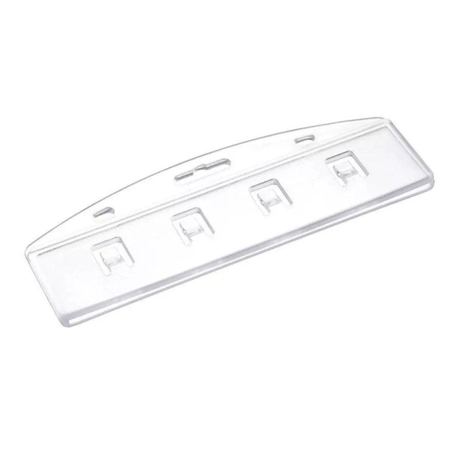 CLEAR - Enclosed Half Swipe Landscape ID Card Holder (Copy) - The Card Printing People