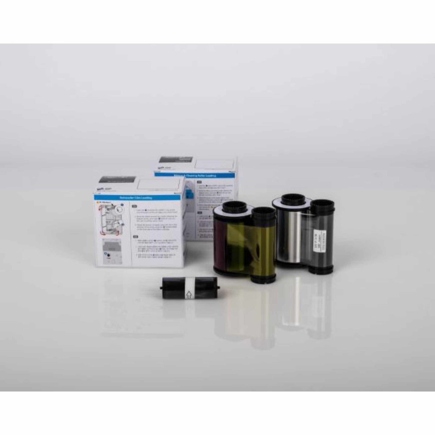 IDP Smart 653547 YMCK Ribbon & Retransfer Film Set (500 prints) - The Card Printing People