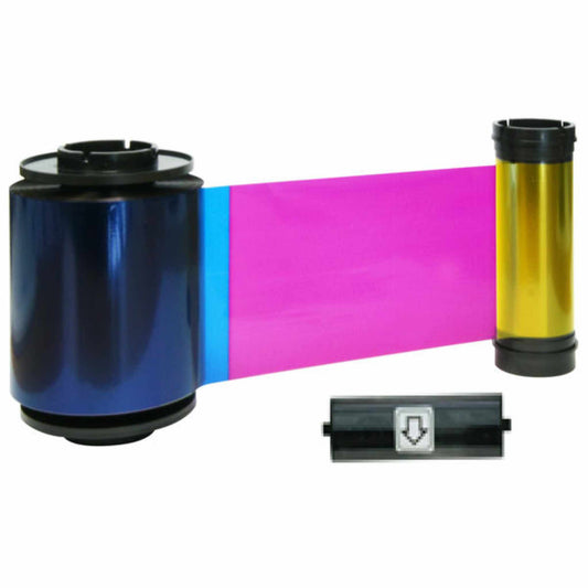 IDP Smart 659111 YMCKO Colour Ribbon (500 Prints) - The Card Printing People