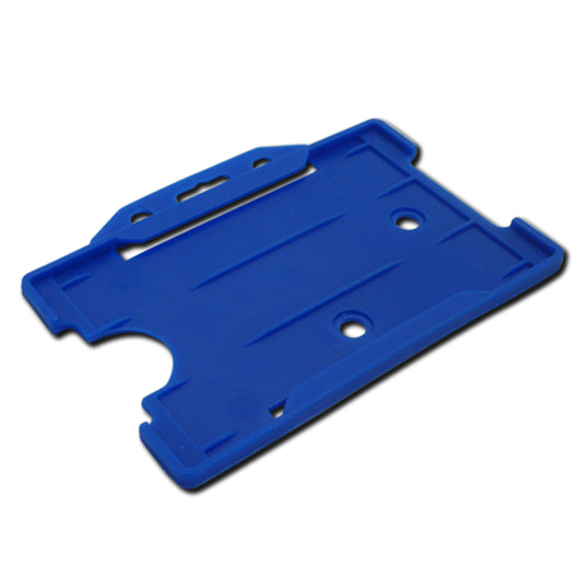LIGHT BLUE - Single Sided Open Faced Landscape ID Card Holder - The Card Printing People