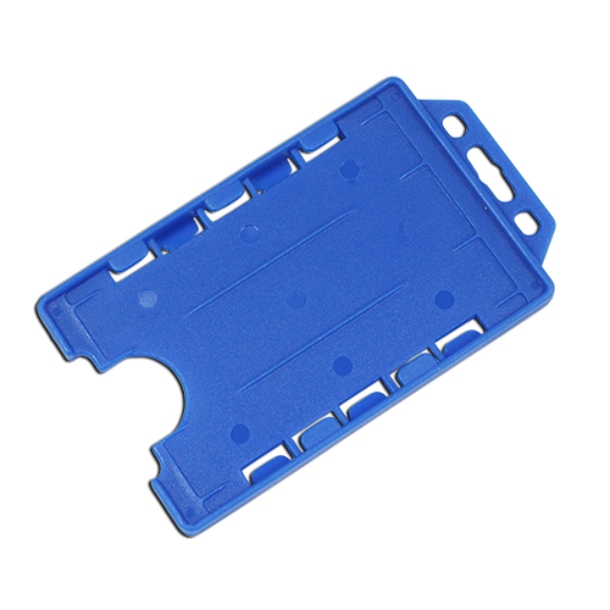 LIGHT BLUE - Single Sided Open Faced Portrait ID Card Holder - The Card Printing People