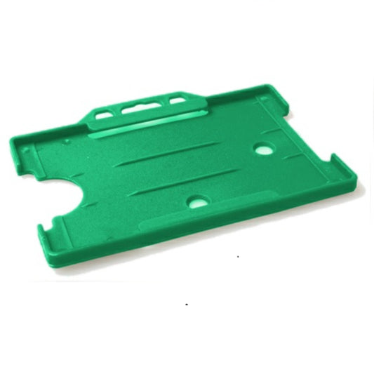LIGHT GREEN - Single Sided Open Faced Landscape ID Card Holder - The Card Printing People