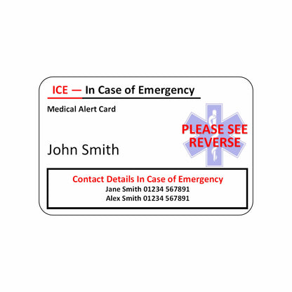 ICE Card (Design 2) - The Card Printing People