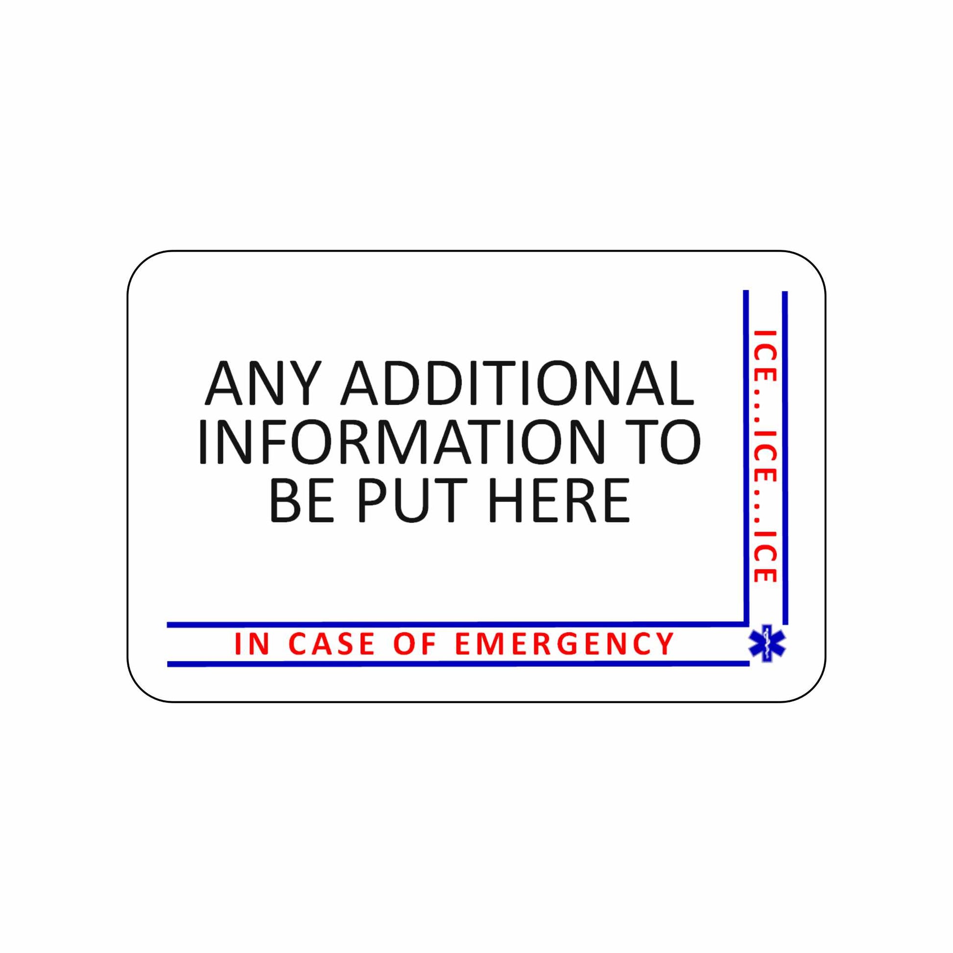 Pet ICE Card - The Card Printing People