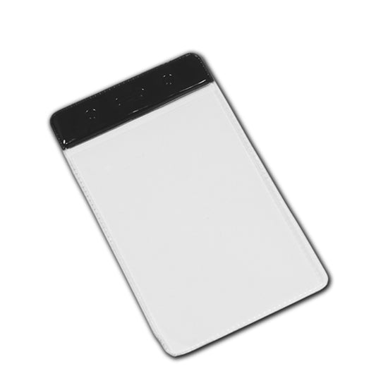 BLACK top - Vinyl Portrait ID Card Holder - The Card Printing People