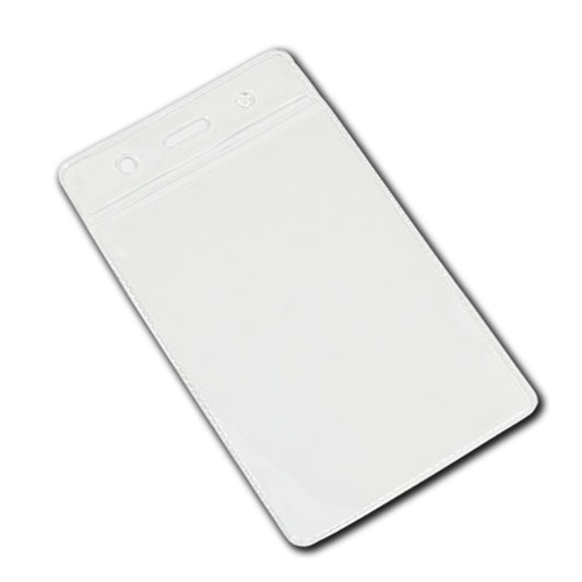 CLEAR top - Vinyl Portrait ID Card Holder - The Card Printing People