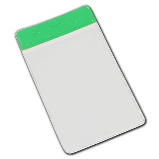 GREEN top - Vinyl Portrait ID Card Holder - The Card Printing People