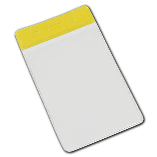 YELLOW top - Vinyl Portrait ID Card Holder - The Card Printing People