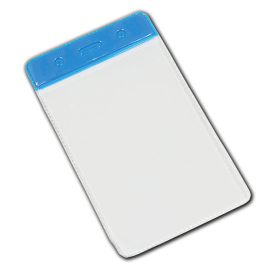 BLUE top - Vinyl Portrait ID Card Holder - The Card Printing People