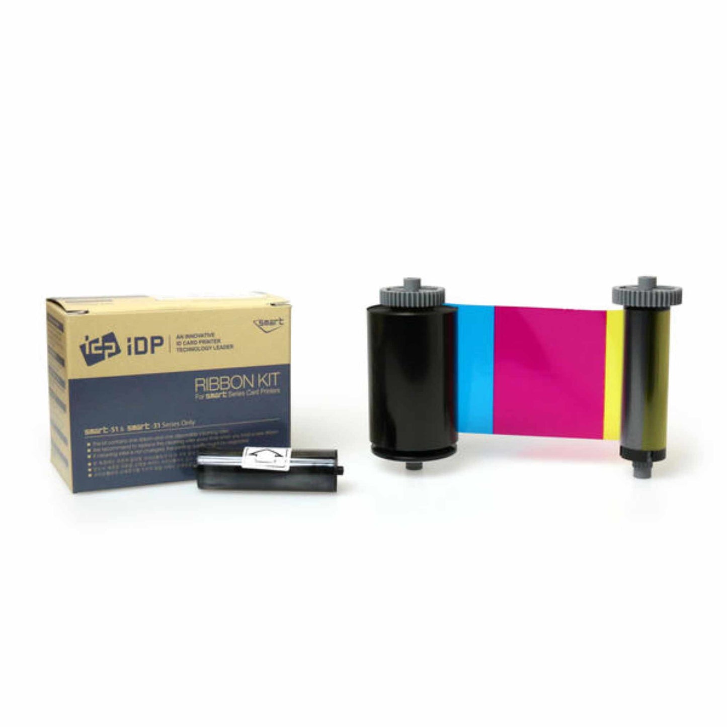 Smart 51 & 31 Half Panel hYMCKO Overlay Panel Ribbon with Cleaning Roller 659378 (350 prints) - The Card Printing People