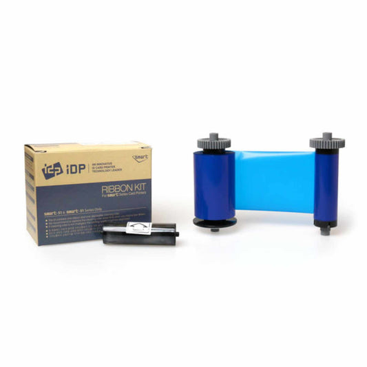 Smart 51 & 31 Monochrome Blue Ribbon with Cleaning Roller 659372 (1200 prints) - The Card Printing People