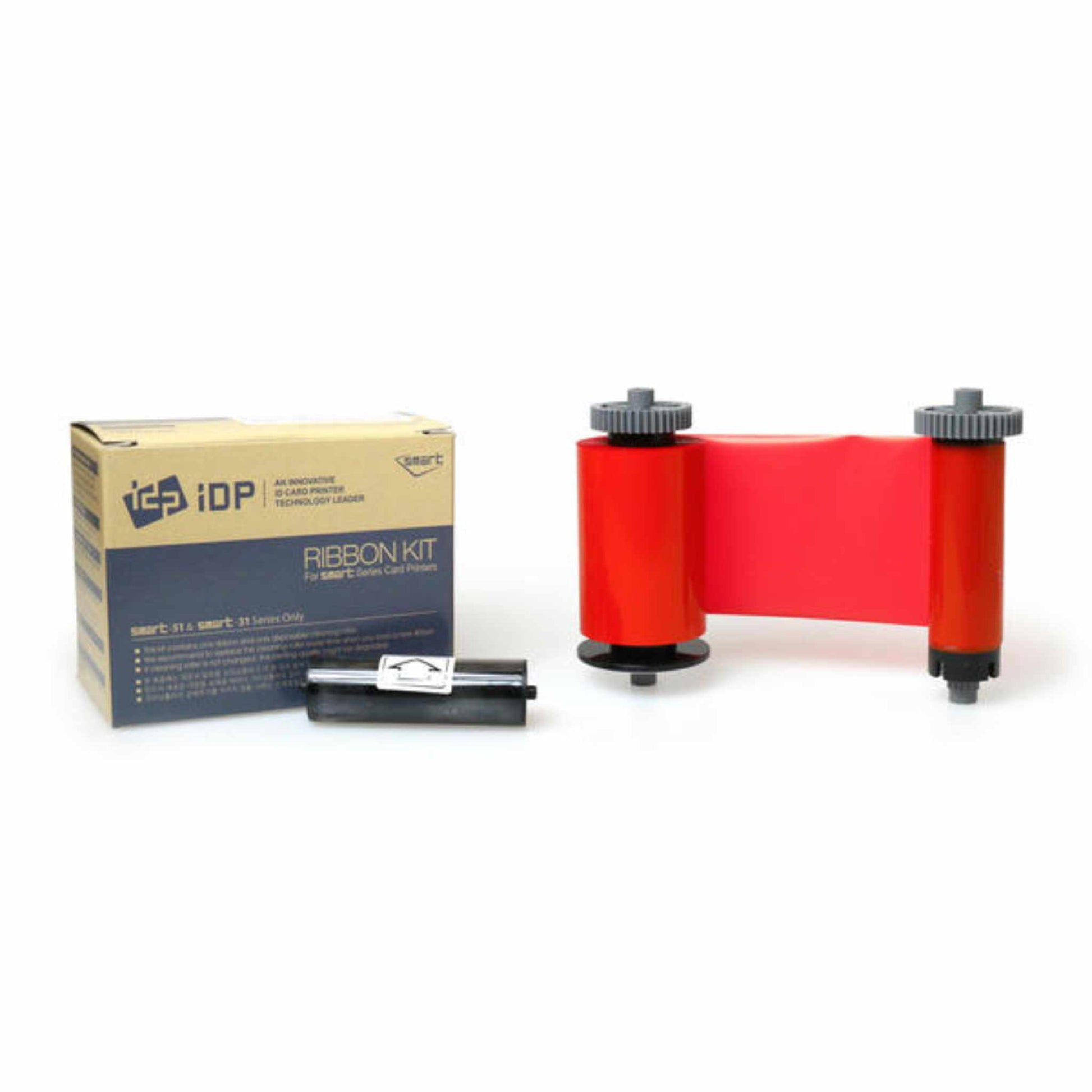 Smart 51 & 31 Monochrome Red Ribbon with Cleaning Roller 659371 (1200 prints) - The Card Printing People