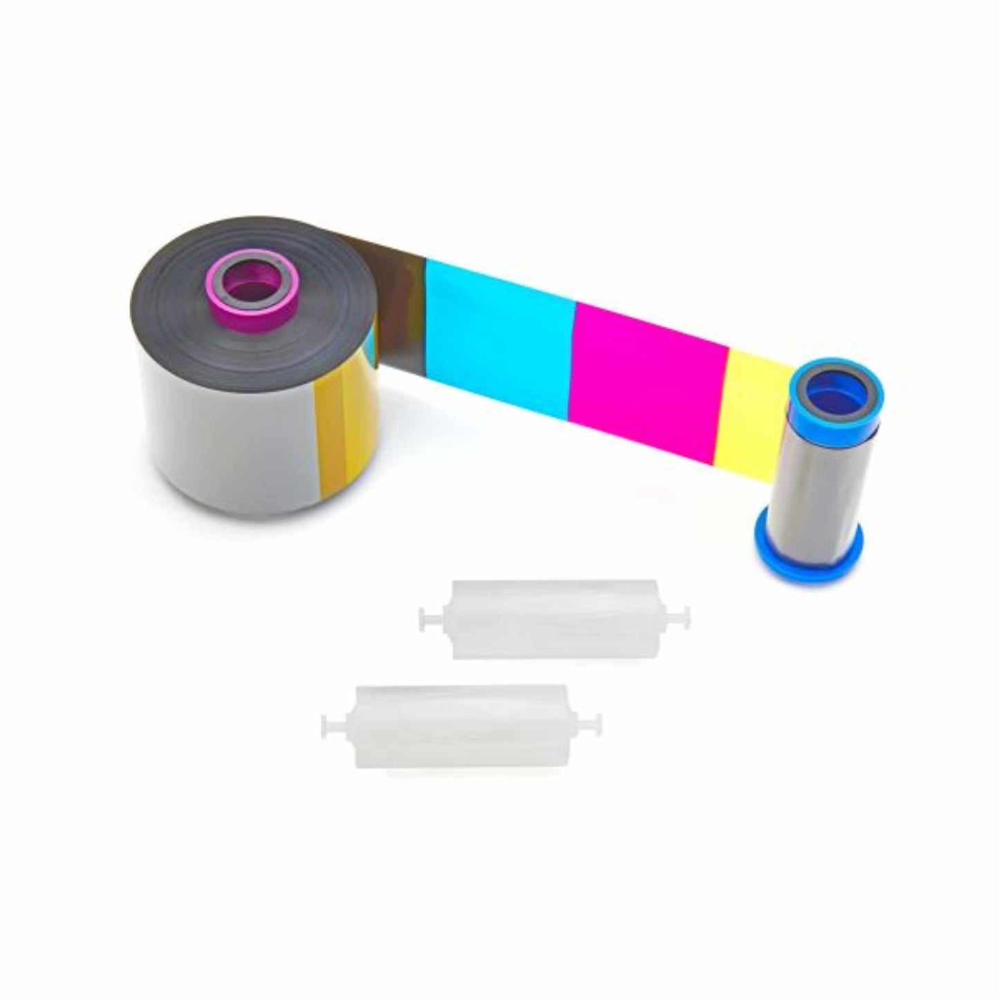 Zebra 800077 - 747EM Half Panel YMCKO Colour Ribbon (1250 Prints) - The Card Printing People