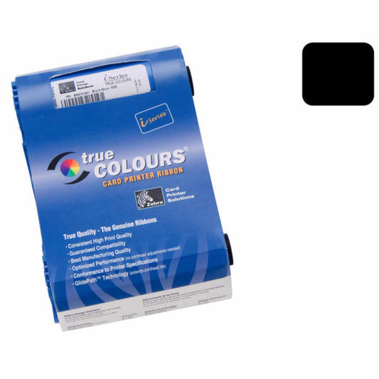 Zebra P110i/P120i Eco Black Mono Ribbon, 800017 - 201 (1000 prints) - The Card Printing People