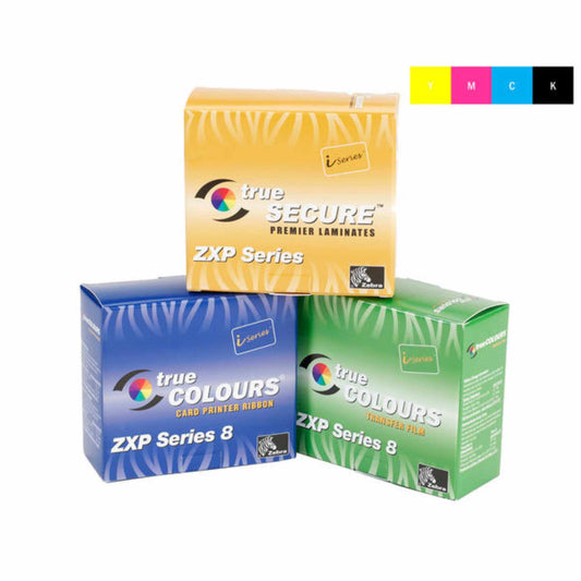 Zebra ZXP Series 8/9 YMCK Colour Ribbon 800012 - 445 (625 Prints) - The Card Printing People