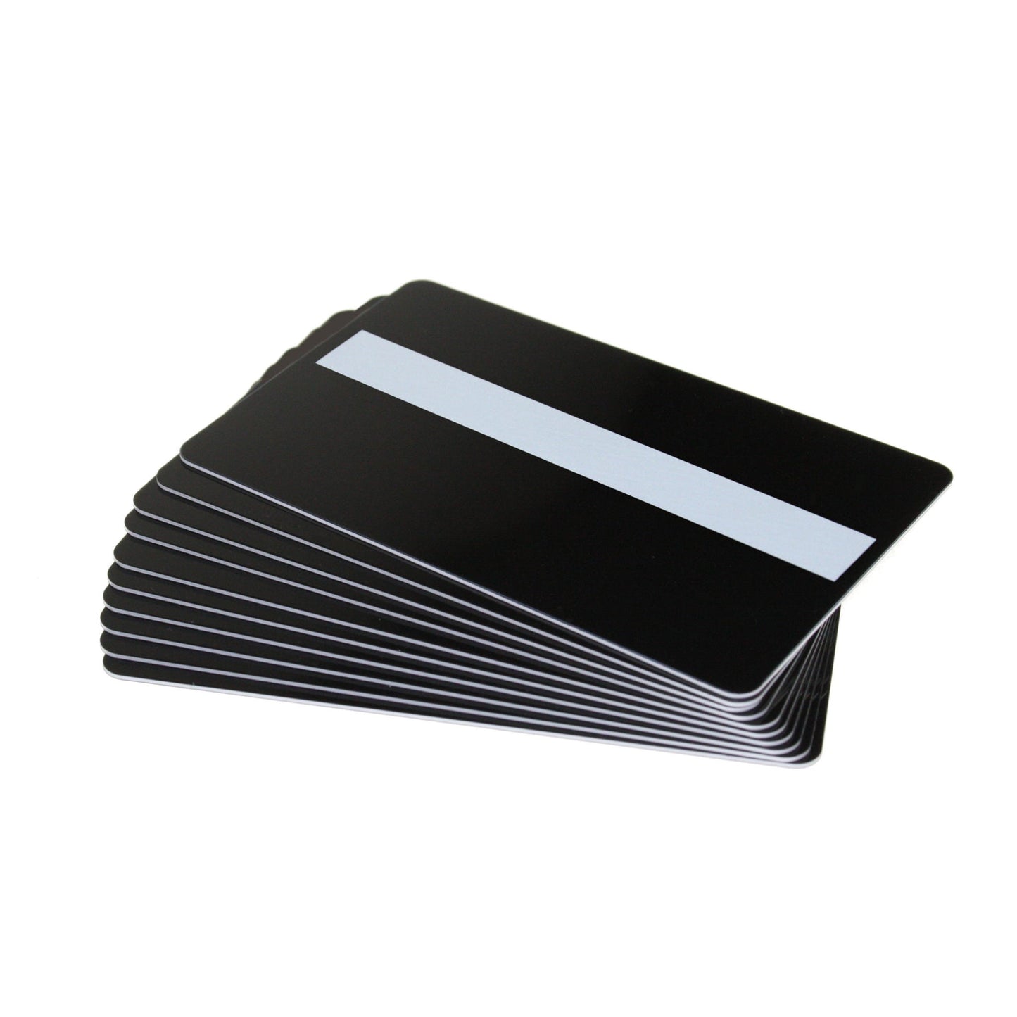 Black Matte 760 Micron Plastic Cards with Signature Strip (Pack of 100) - The Card Printing People