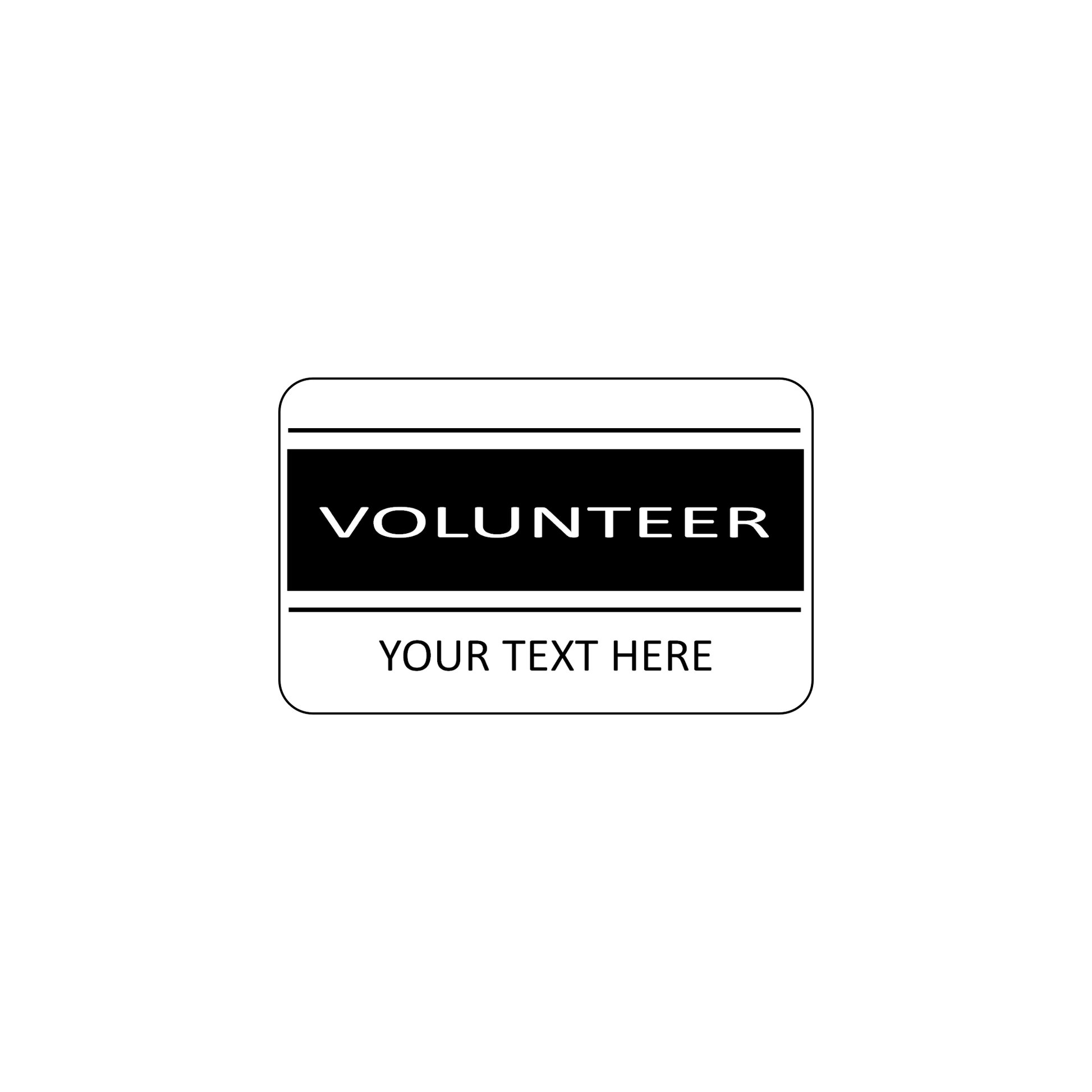 VOLUNTEER ID Cards - Custom Print - The Card Printing People