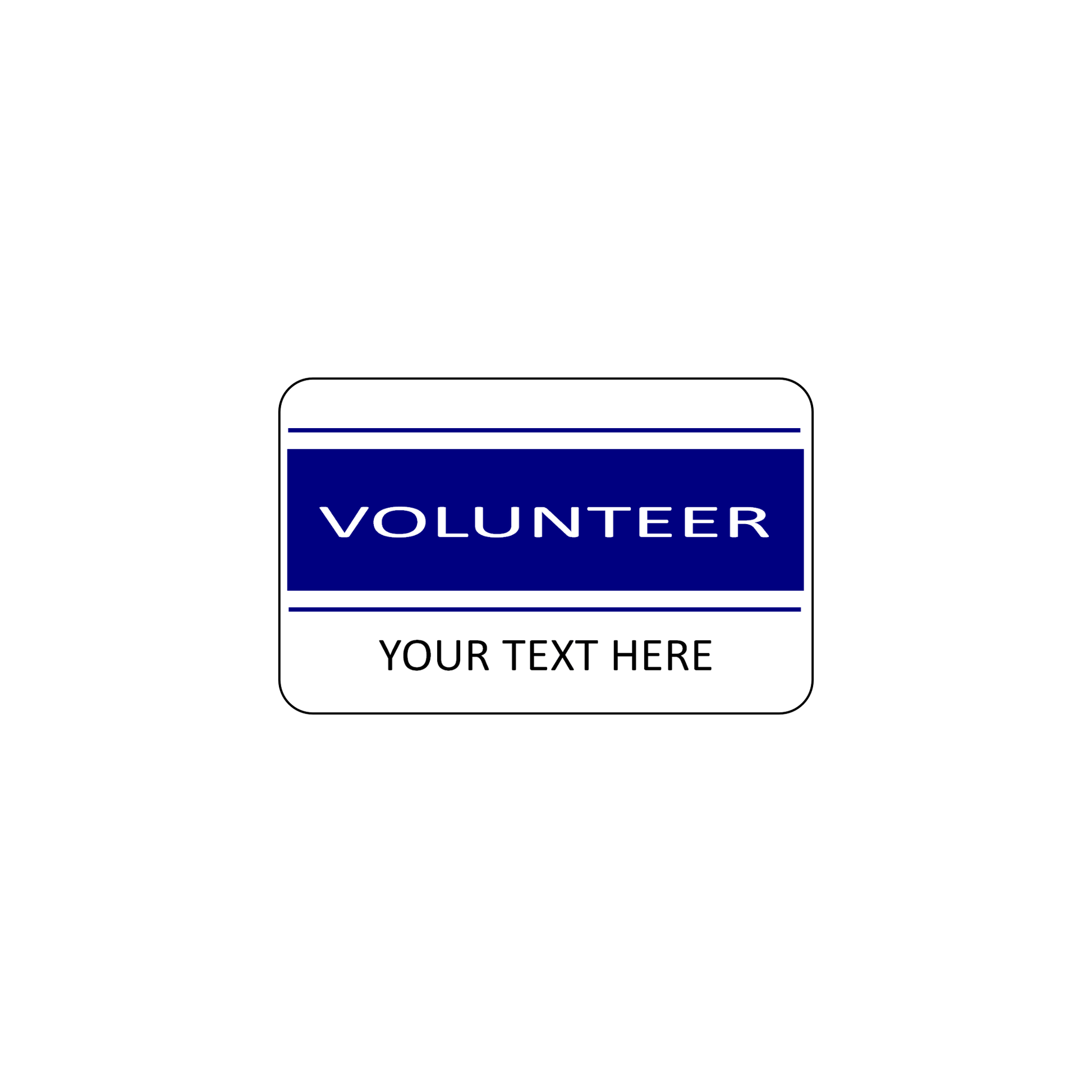 VOLUNTEER ID Cards - Custom Print - The Card Printing People