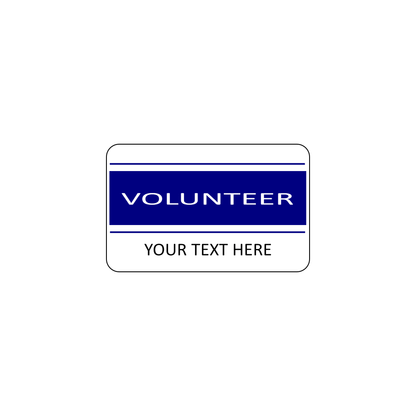 VOLUNTEER ID Cards - Custom Print - The Card Printing People