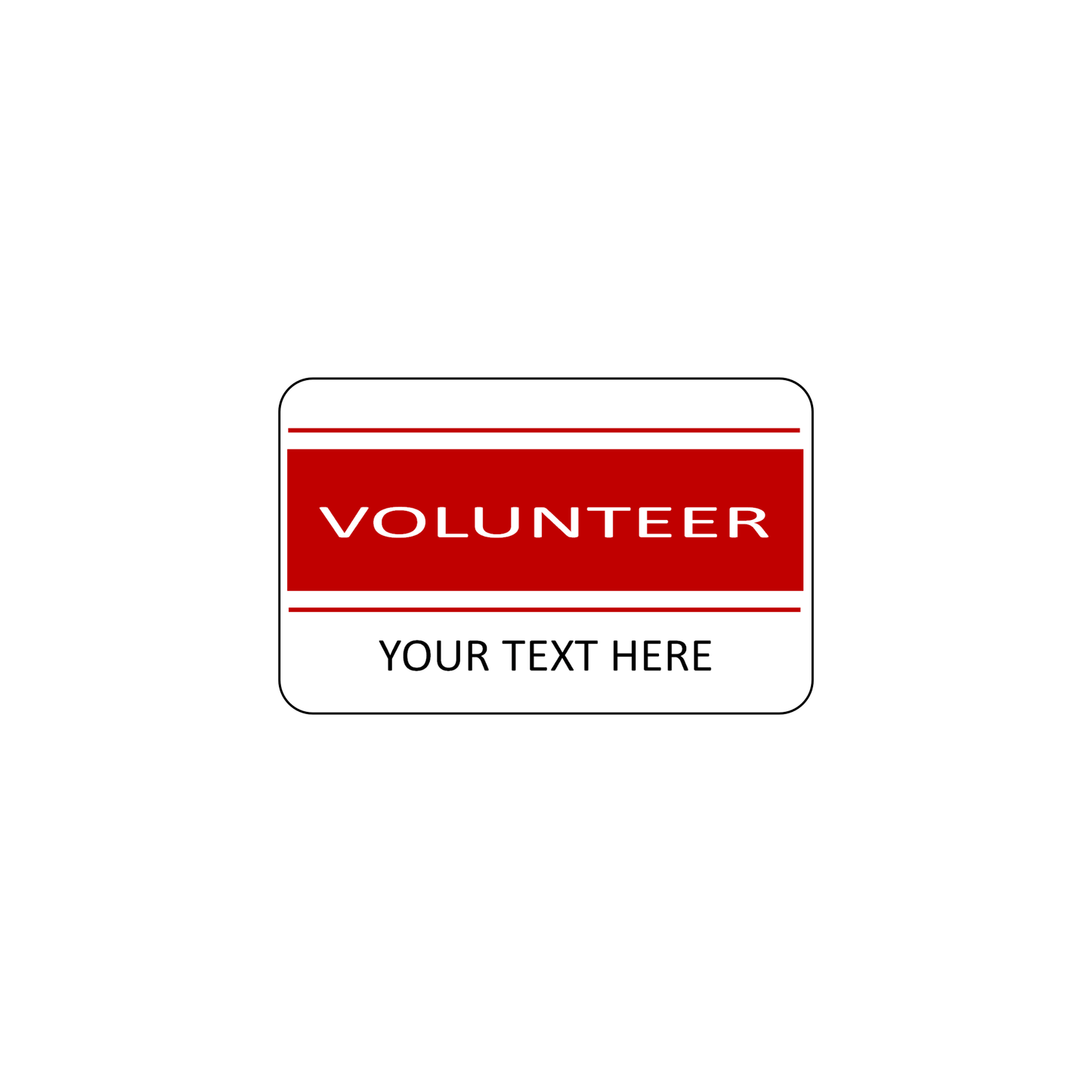 VOLUNTEER ID Cards - Custom Print - The Card Printing People
