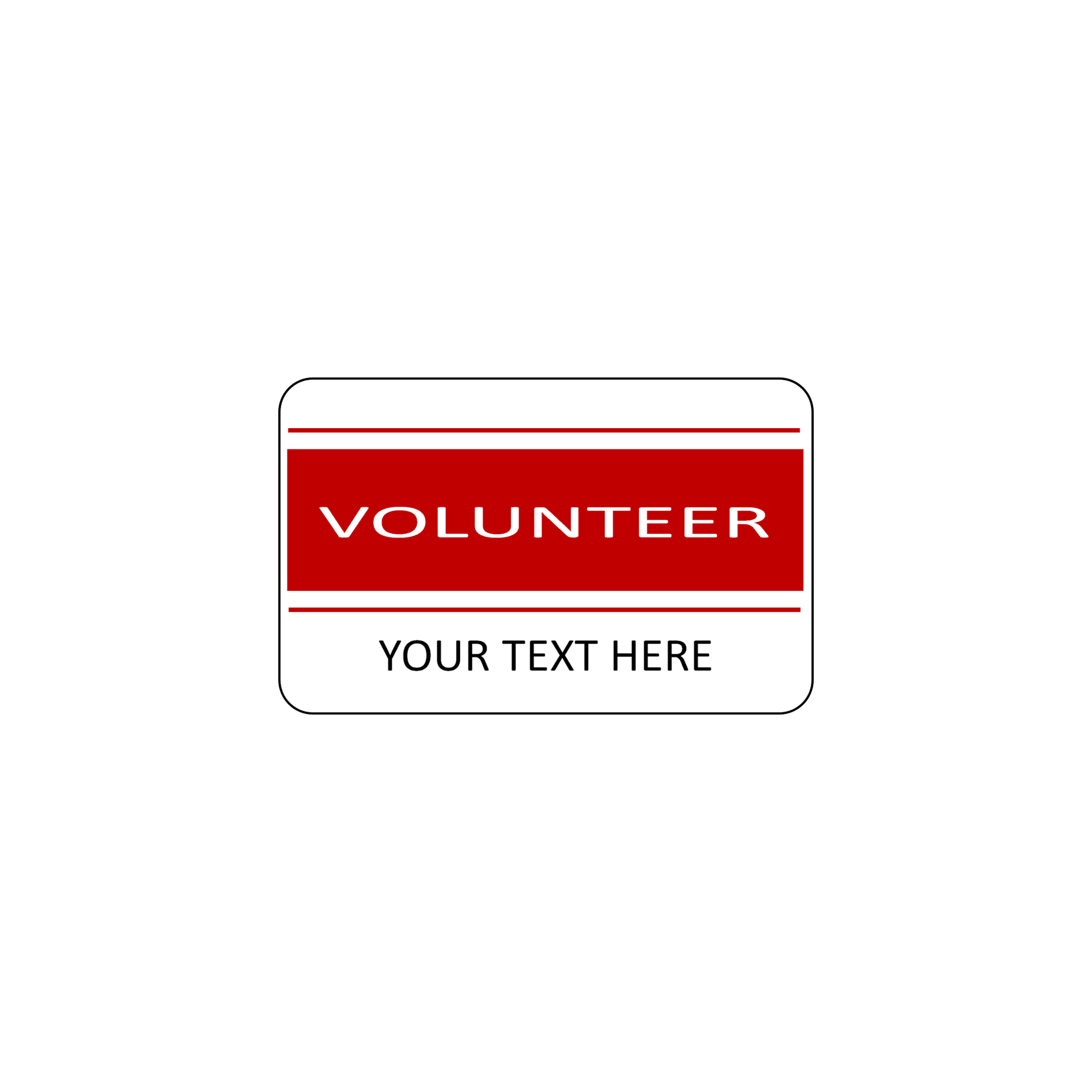 VOLUNTEER ID Cards - Custom Print - The Card Printing People