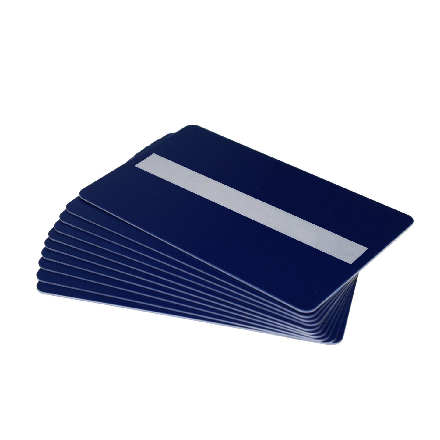 Dark Blue 760 Micron Plastic Cards with Signature Strip (Pack of 100) - The Card Printing People