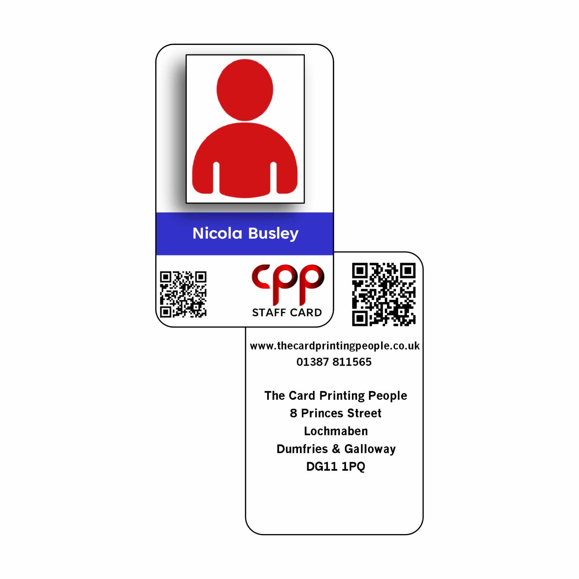 Double Side Print - Full Colour One Side, Black Print One Side - The Card Printing People