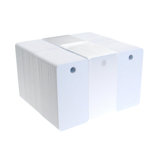 Dyestar Blank White 3 - UP Key Tag 760 - Micron Landscape Plastic Cards