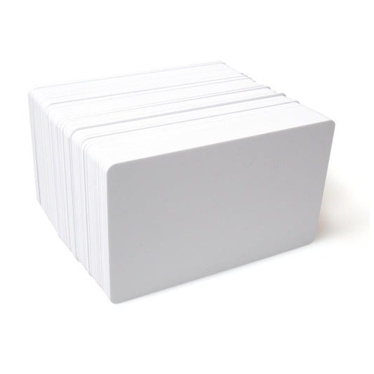 Dyestar Blank White Plastic Cards (Pack of 100) - The Card Printing People