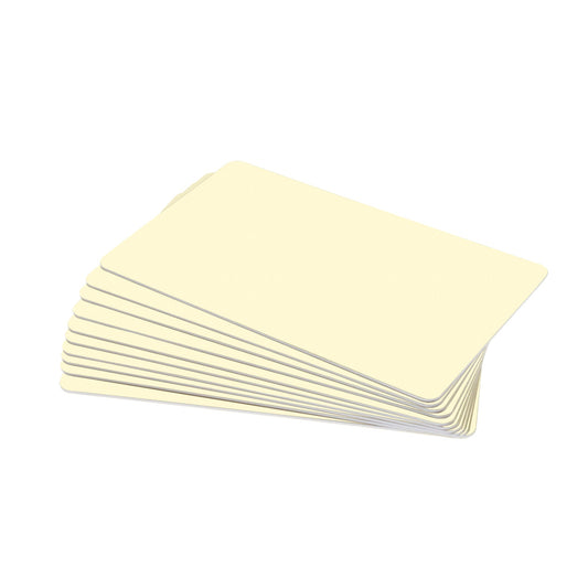 Dyestar Premium Cream Tan 760 Micron Cards with Coloured Core (Pack of 100) - The Card Printing People