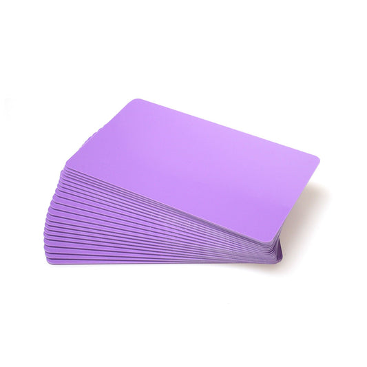Dyestar Premium Purple 760 Micron Cards with Coloured Core (Pack of 100) - The Card Printing People