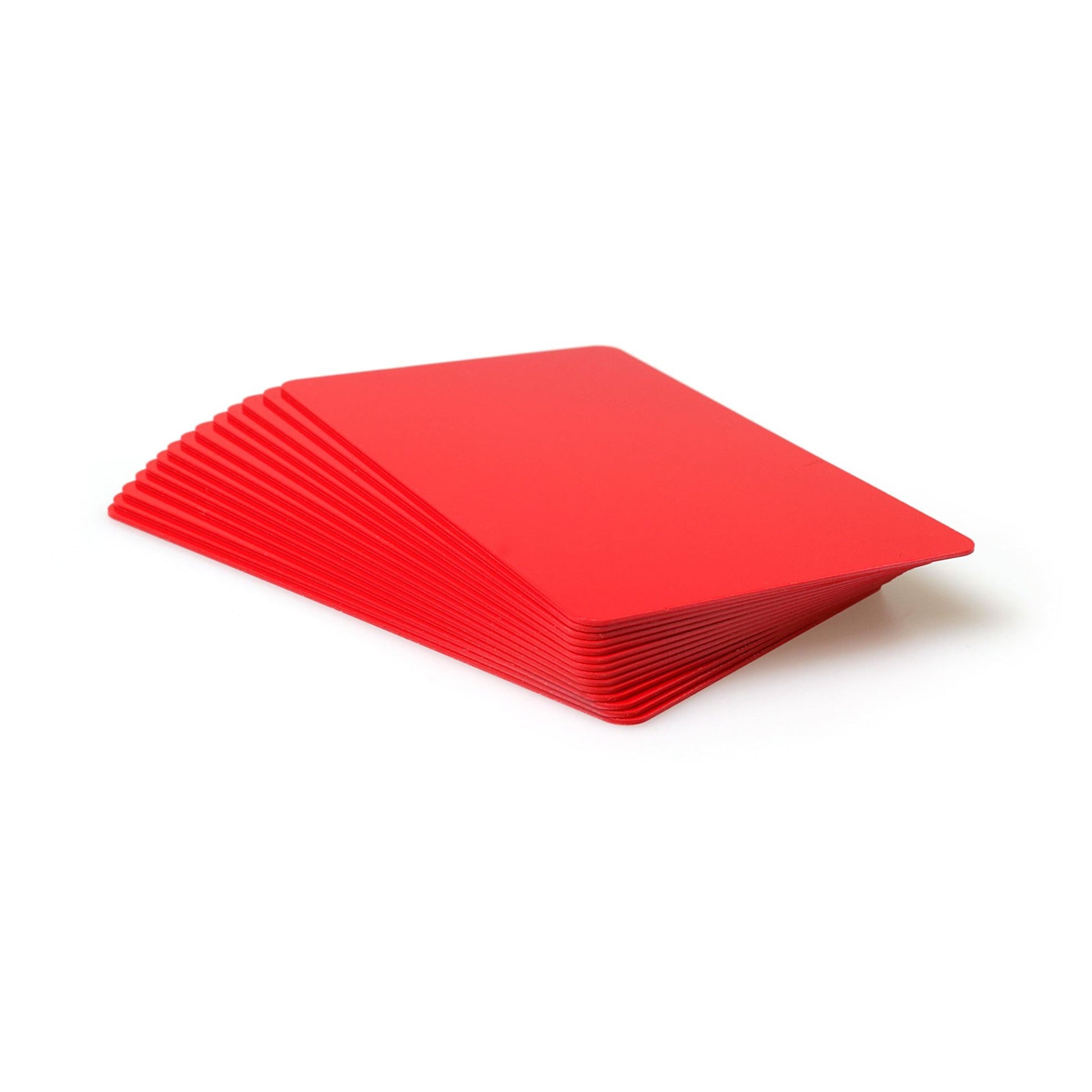 Dyestar Premium Red 760 Micron Cards with Coloured Core (Pack of 100) - The Card Printing People