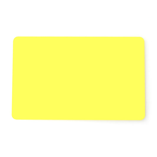 Dyestar Premium Yellow 760 Micron Cards with Coloured Core (Pack of 100) - The Card Printing People